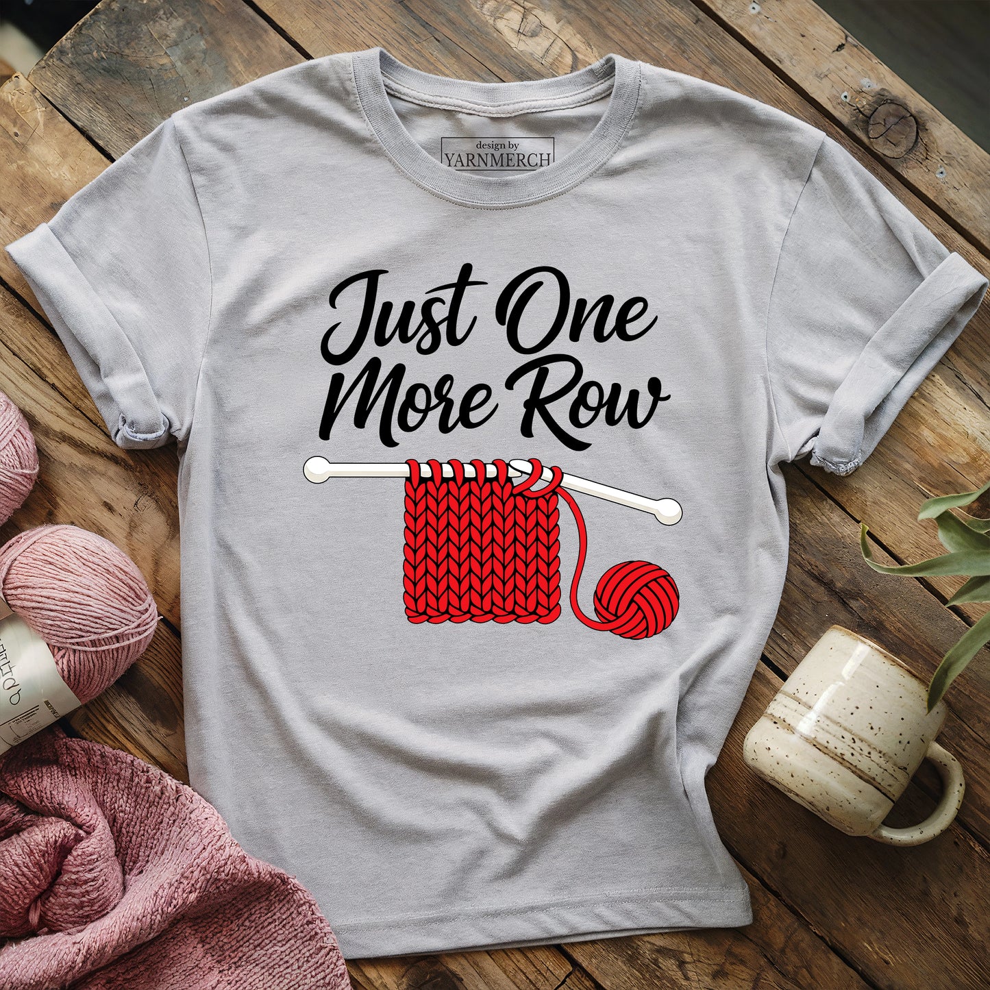 Just One More Row Knitting T-shirt