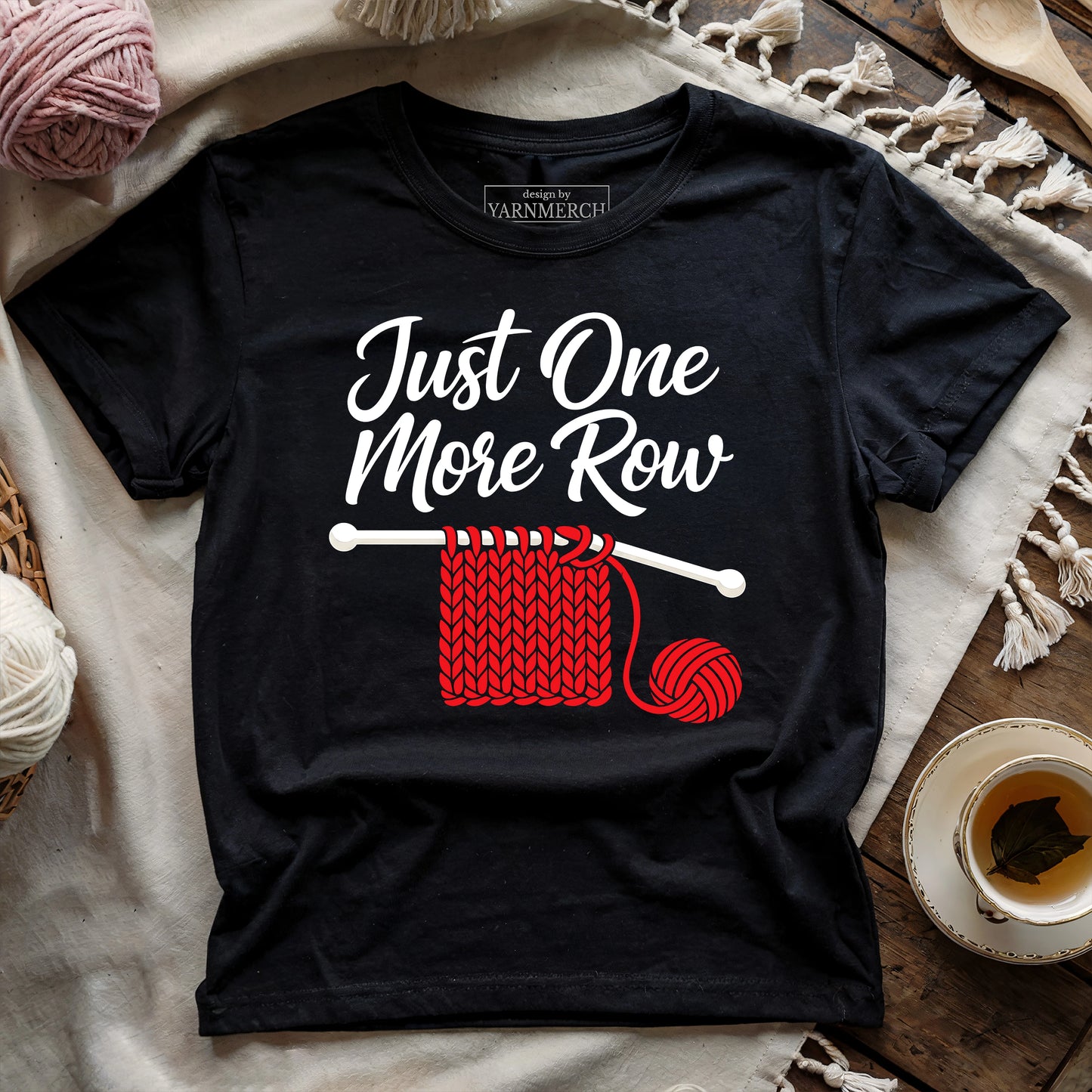 Just One More Row Knitting T-shirt