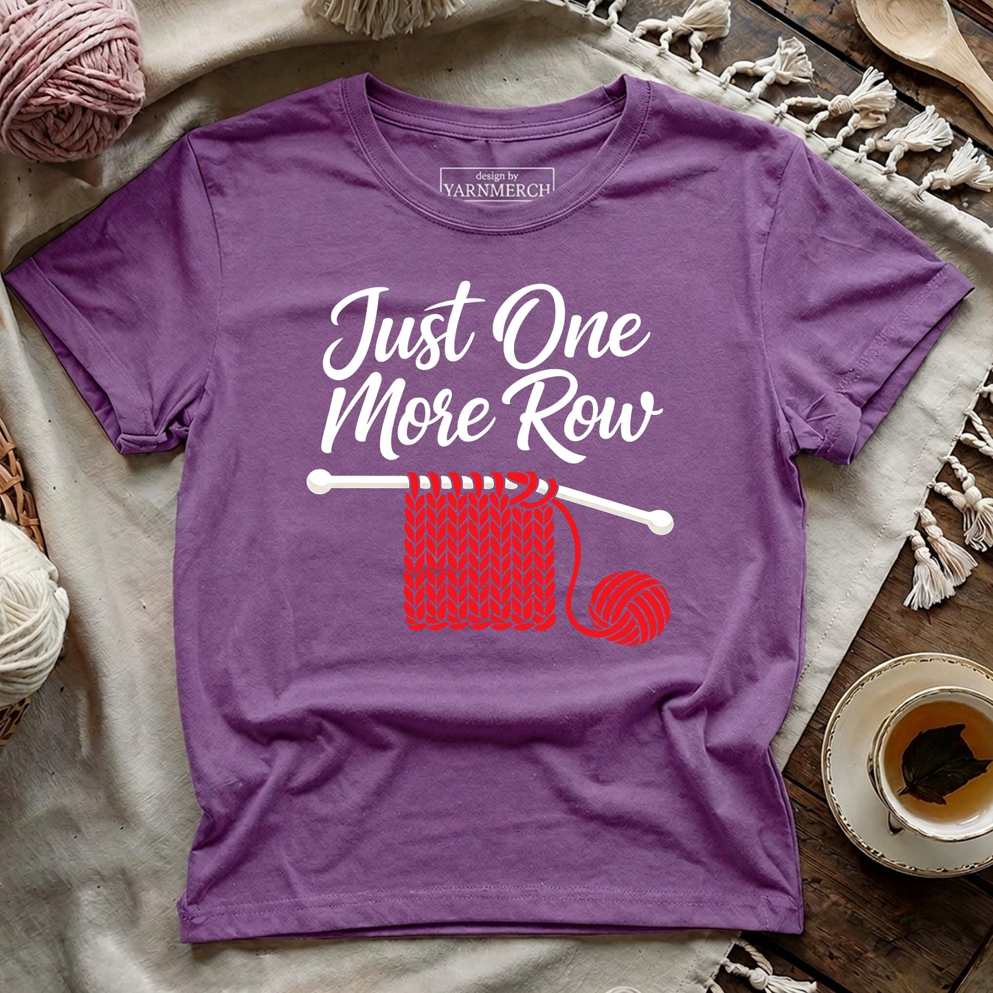 Just One More Row Knitting T-shirt
