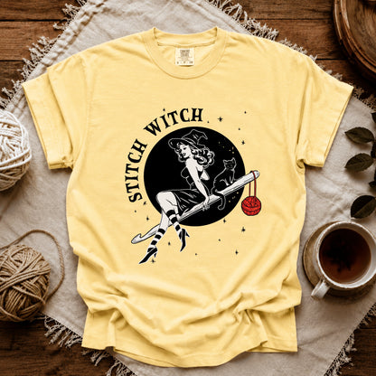 Comfort Colors Crochet Stitch Witch T-shirt