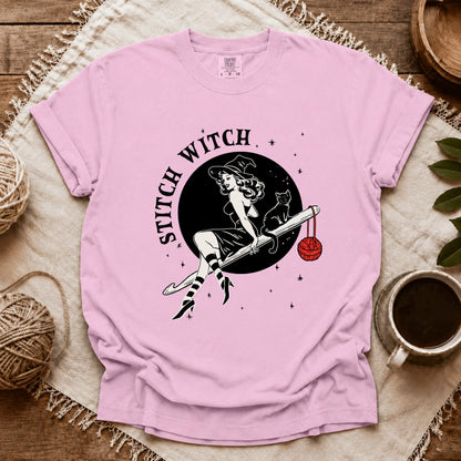 Comfort Colors Crochet Stitch Witch T-shirt