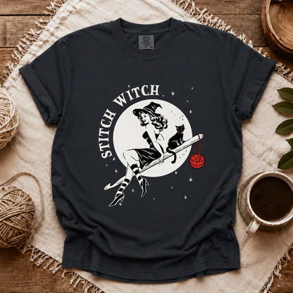 Comfort Colors Crochet Stitch Witch T-shirt