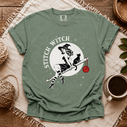 Comfort Colors Crochet Stitch Witch T-shirt