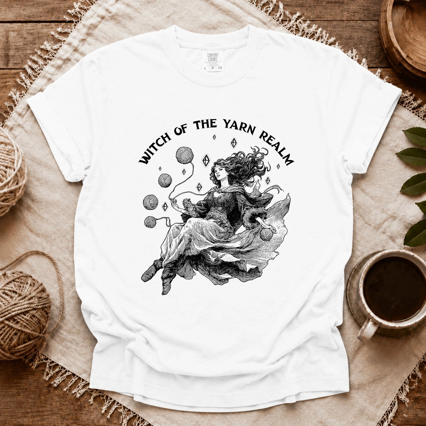 Comfort Colors Witch Of The Yarn Realm T-shirt