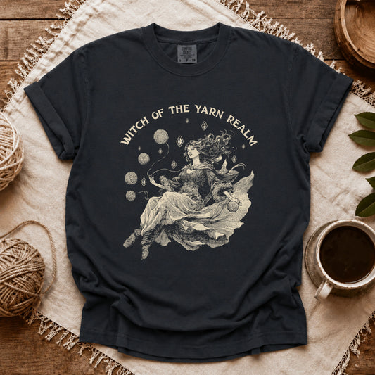Comfort Colors Witch Of The Yarn Realm T-shirt