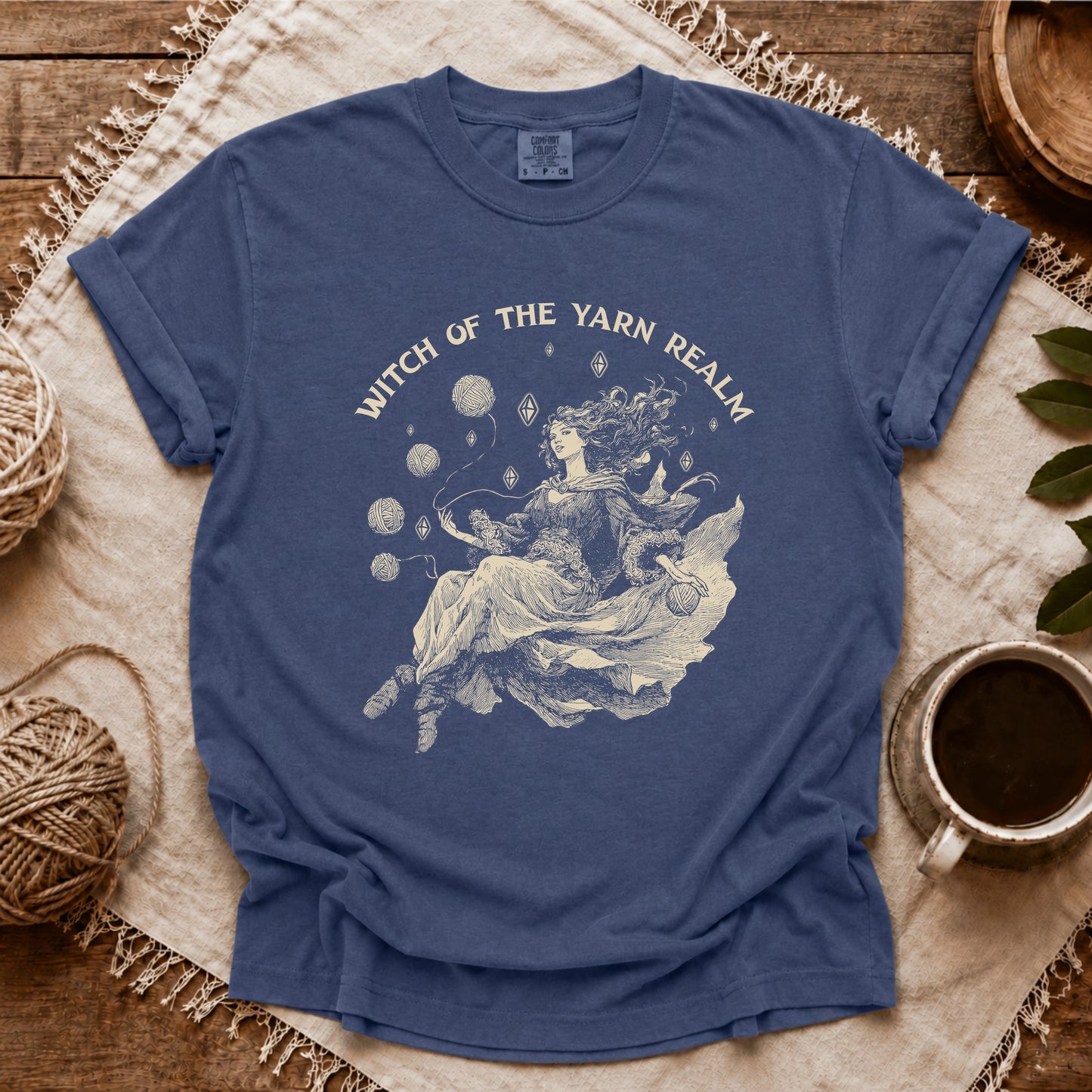 Comfort Colors Witch Of The Yarn Realm T-shirt