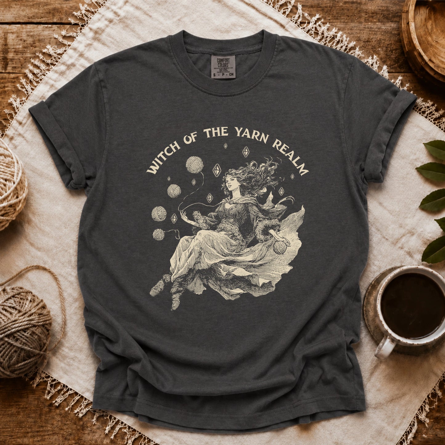 Comfort Colors Witch Of The Yarn Realm T-shirt