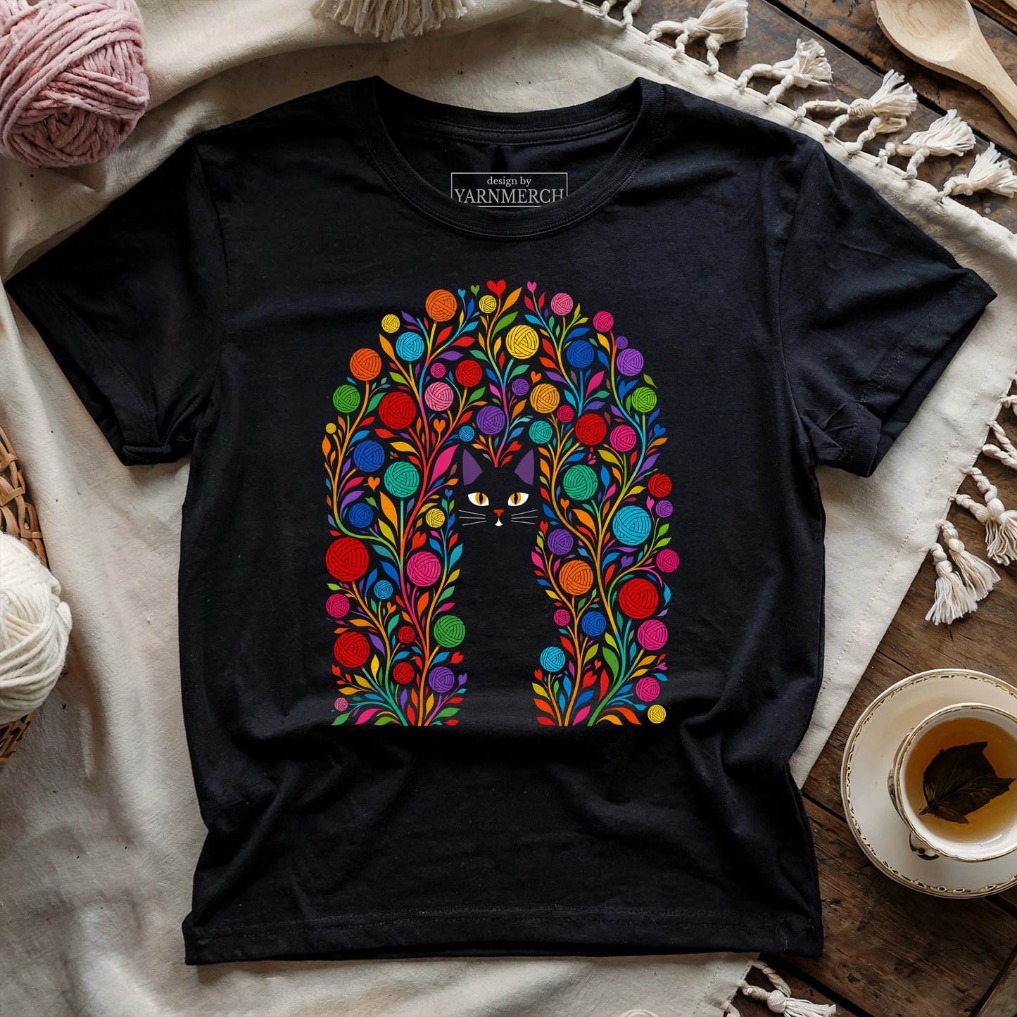 Whiskers in the Yarn Garden T-shirt