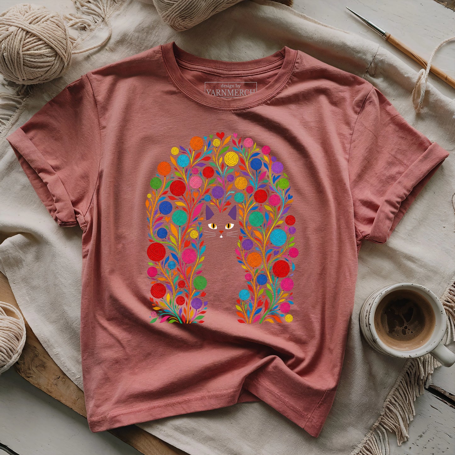 Whiskers in the Yarn Garden T-shirt