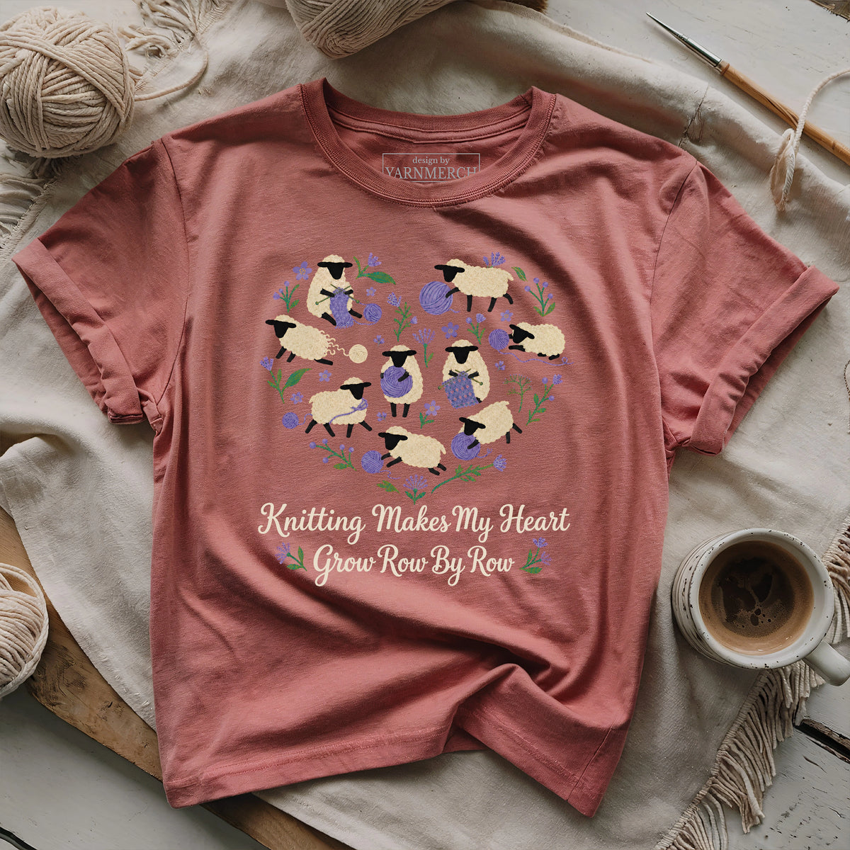 Heartfelt Knitting T-shirt