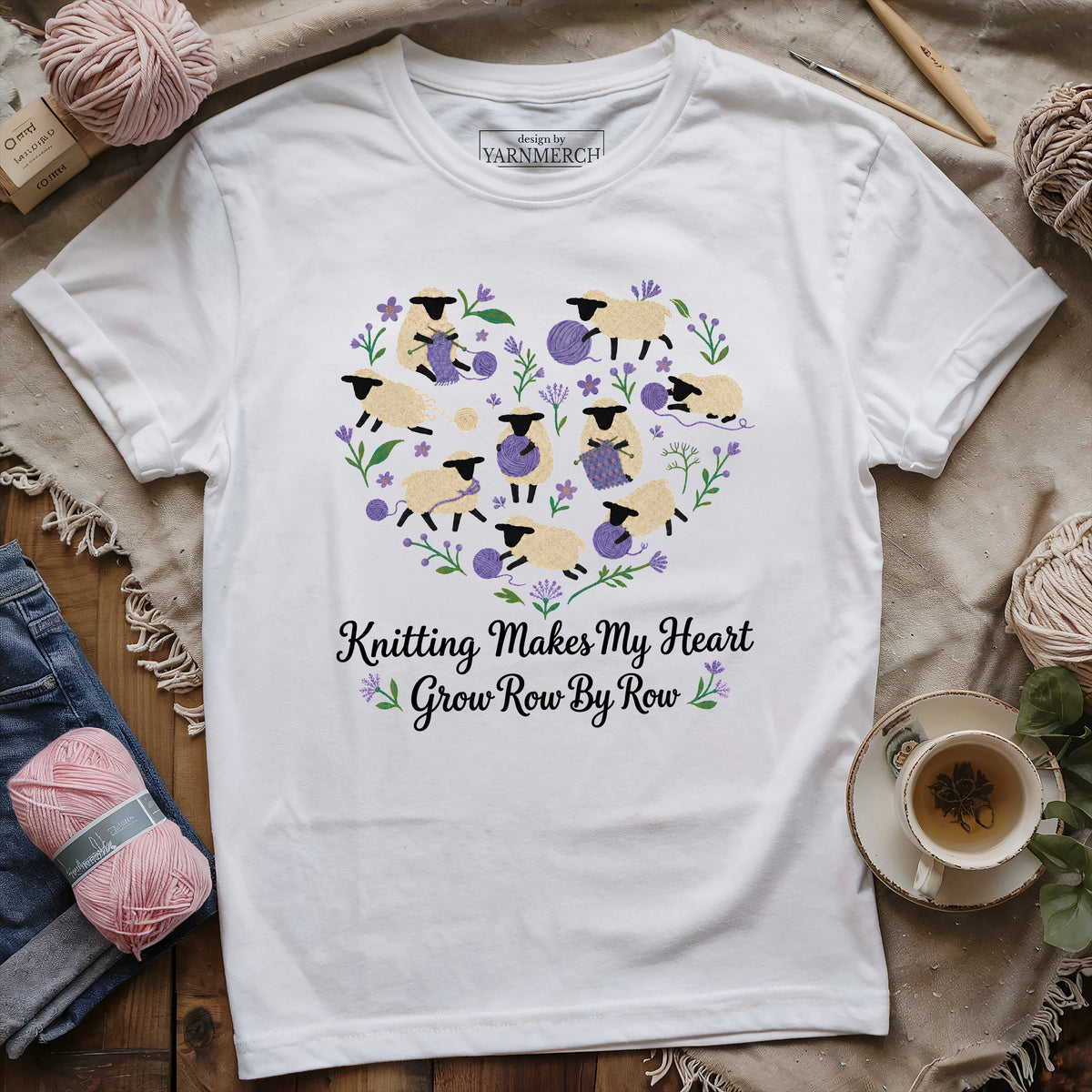 Heartfelt Knitting T-shirt