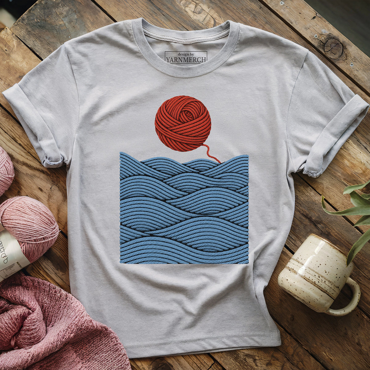 Yarnset by the Sea T-shirt