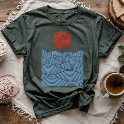 Yarnset by the Sea T-shirt