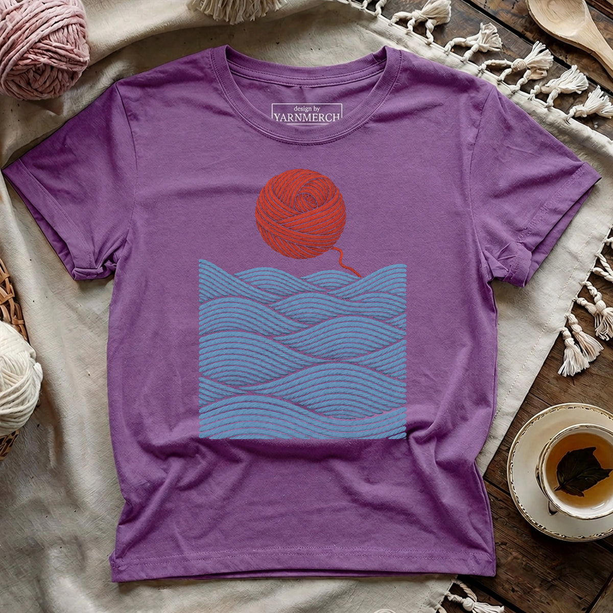 Yarnset by the Sea T-shirt