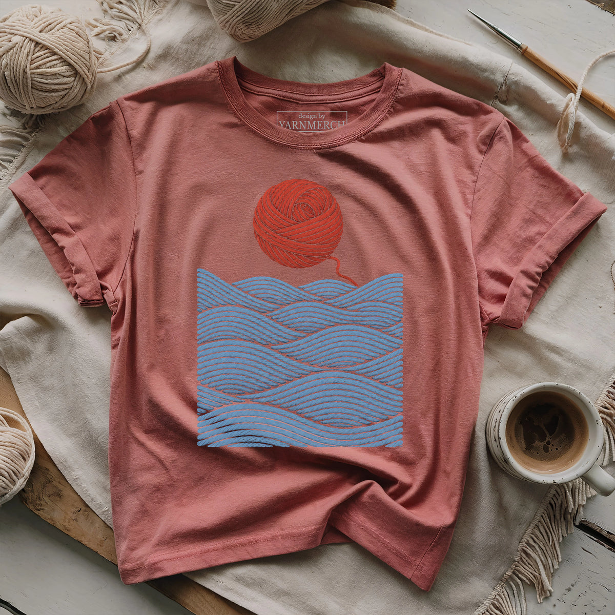 Yarnset by the Sea T-shirt