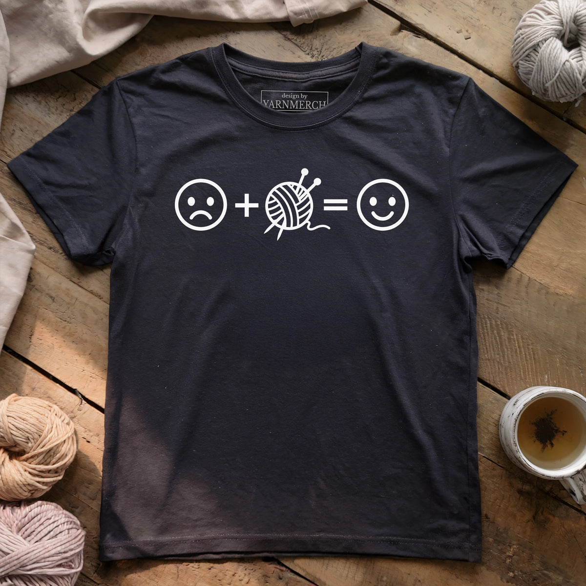 Knitting Happiness Equation T-shirt
