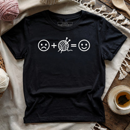 Knitting Happiness Equation T-shirt