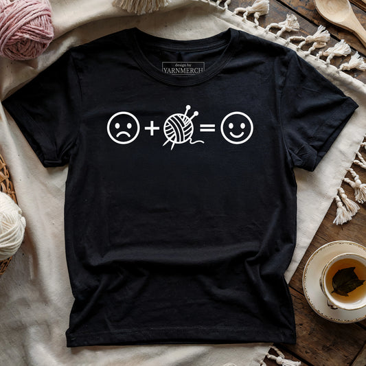 Knitting Happiness Equation T-shirt