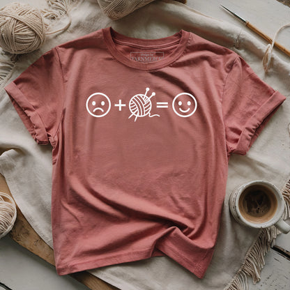 Knitting Happiness Equation T-shirt
