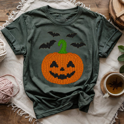 Knitted Jack O’ Lantern T-shirt