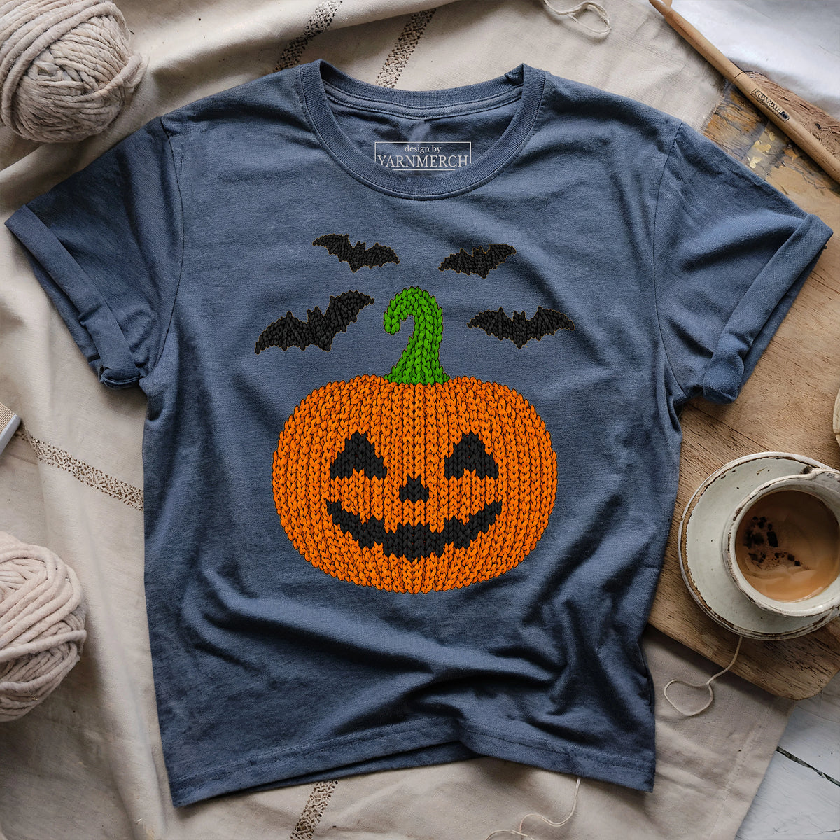 Knitted Jack O’ Lantern T-shirt