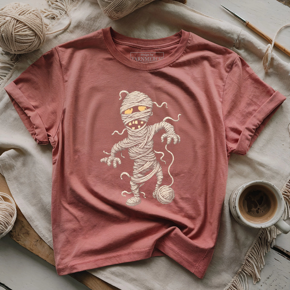 Yarn-Wrapped Mummy T-shirt