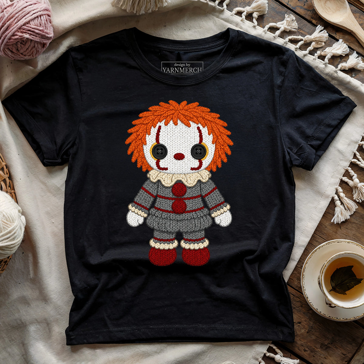 Knitted Horror Clown T-shirt