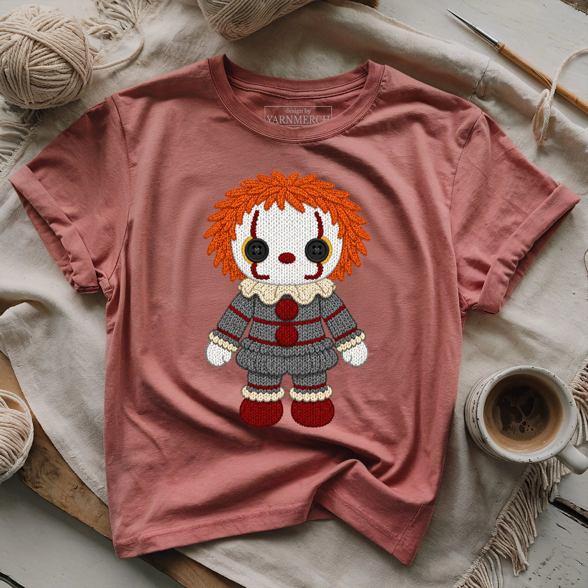 Knitted Horror Clown T-shirt