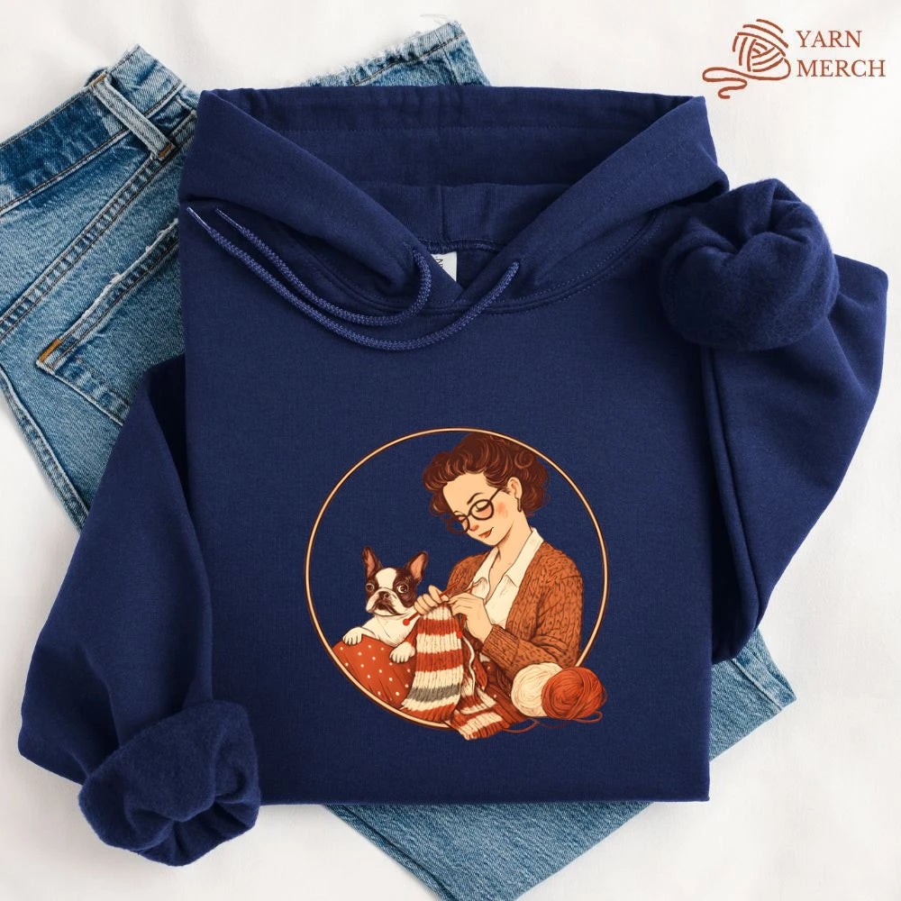 Knitting With Boston Baby Hoodie