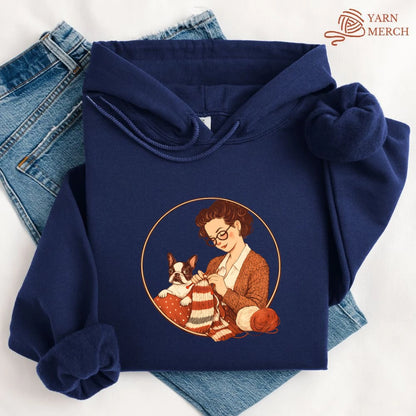 Knitting With Boston Baby Hoodie