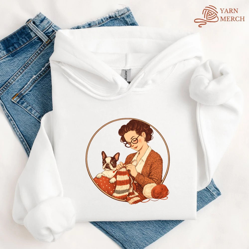 Knitting With Boston Baby Hoodie