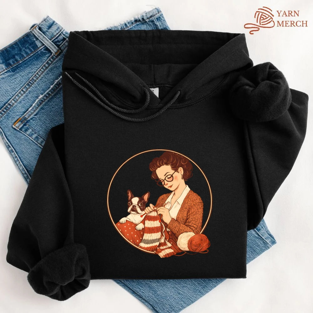 Knitting With Boston Baby Hoodie