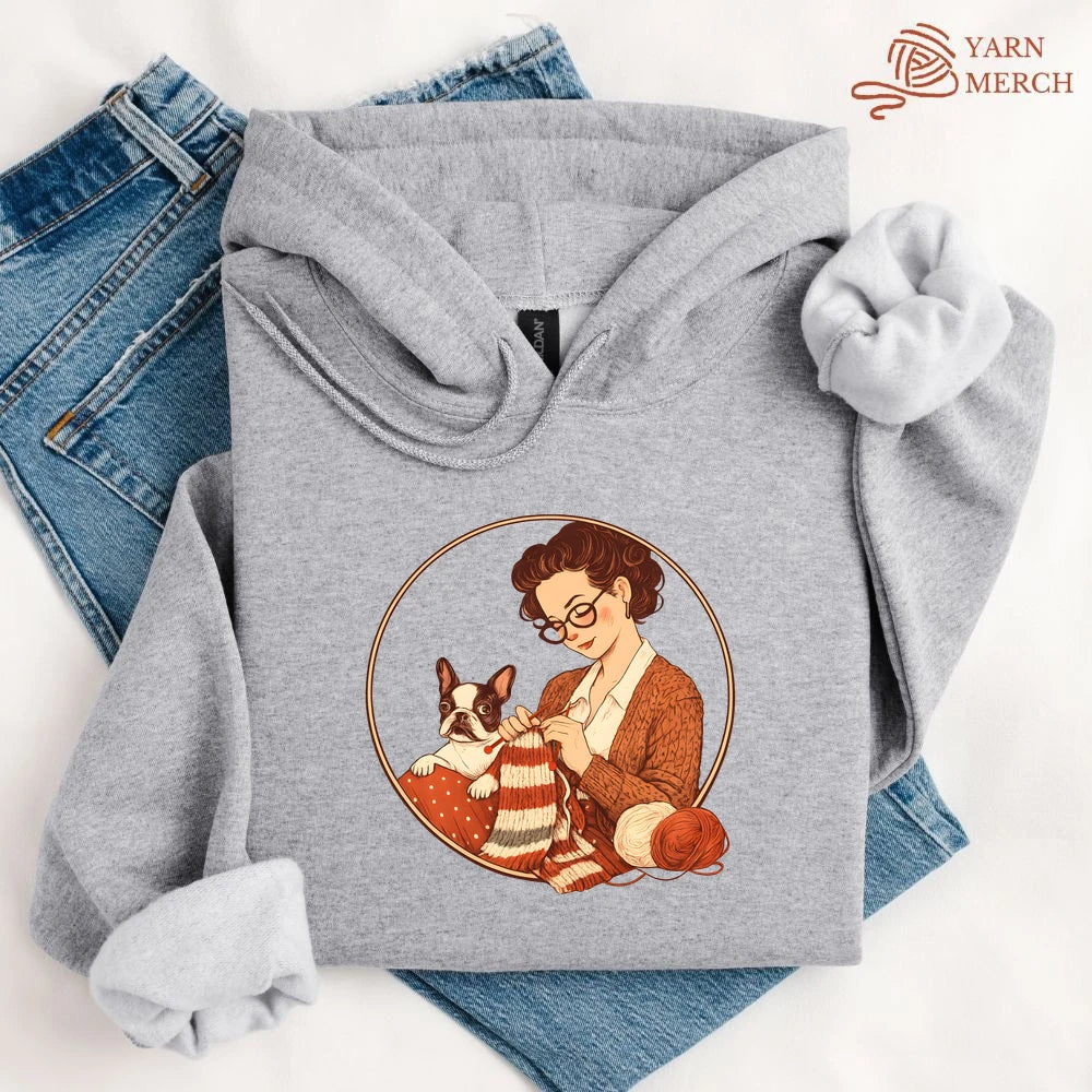 Knitting With Boston Baby Hoodie