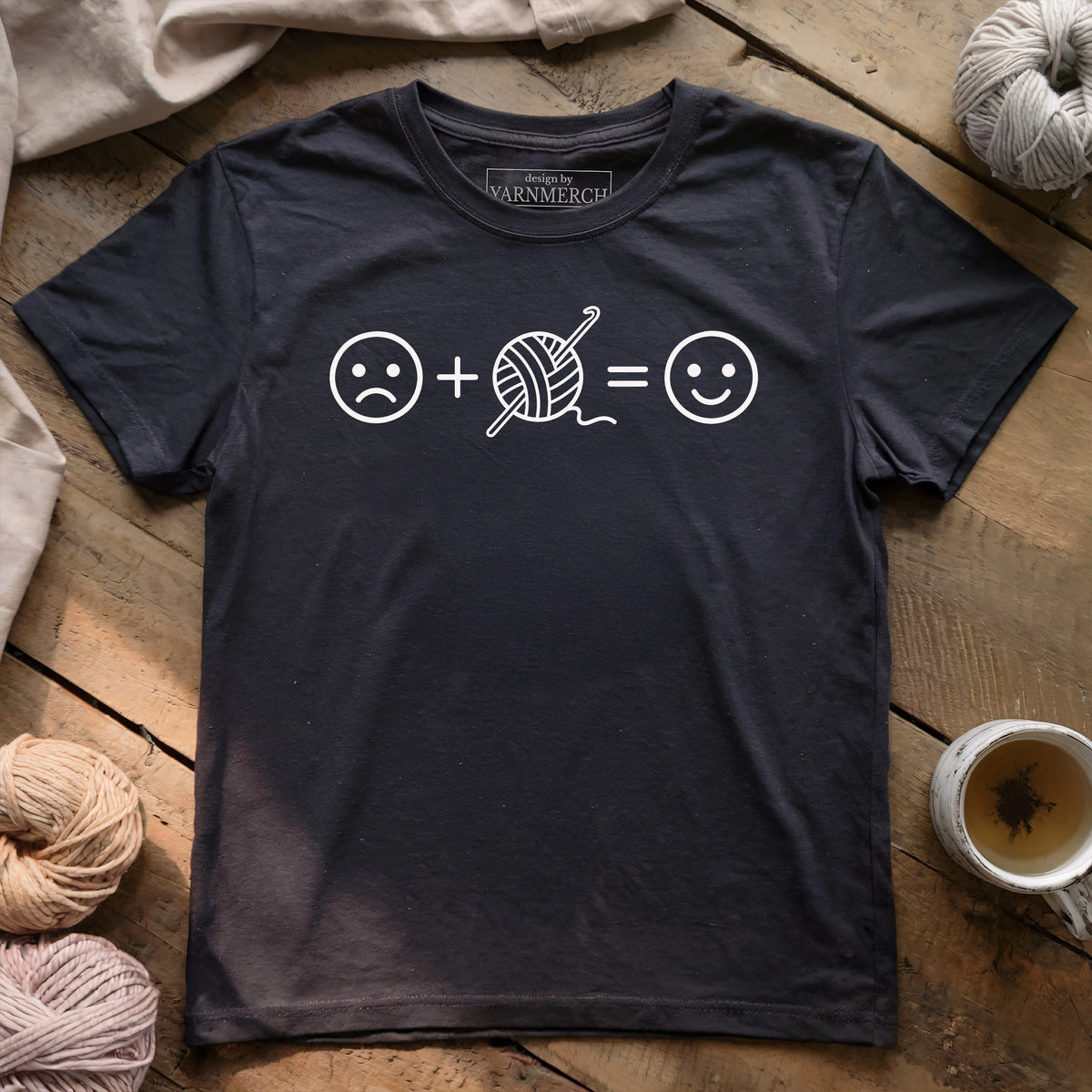 Crocheting Happiness Equation T-shirt