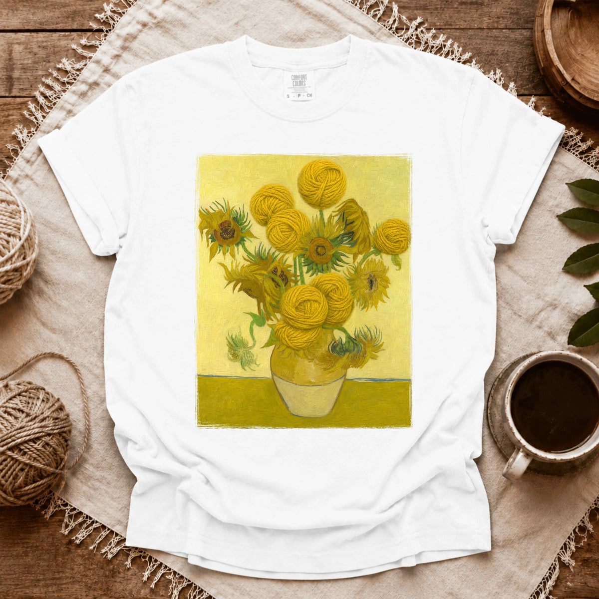 Comfort Colors Van Gogh’s Yarnflowers T-shirt