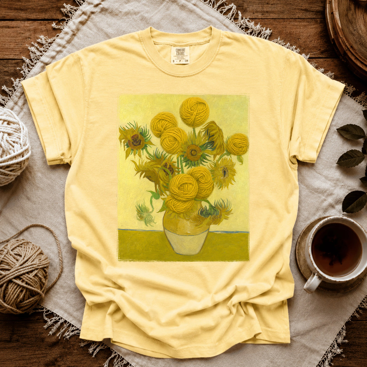 Comfort Colors Van Gogh’s Yarnflowers T-shirt