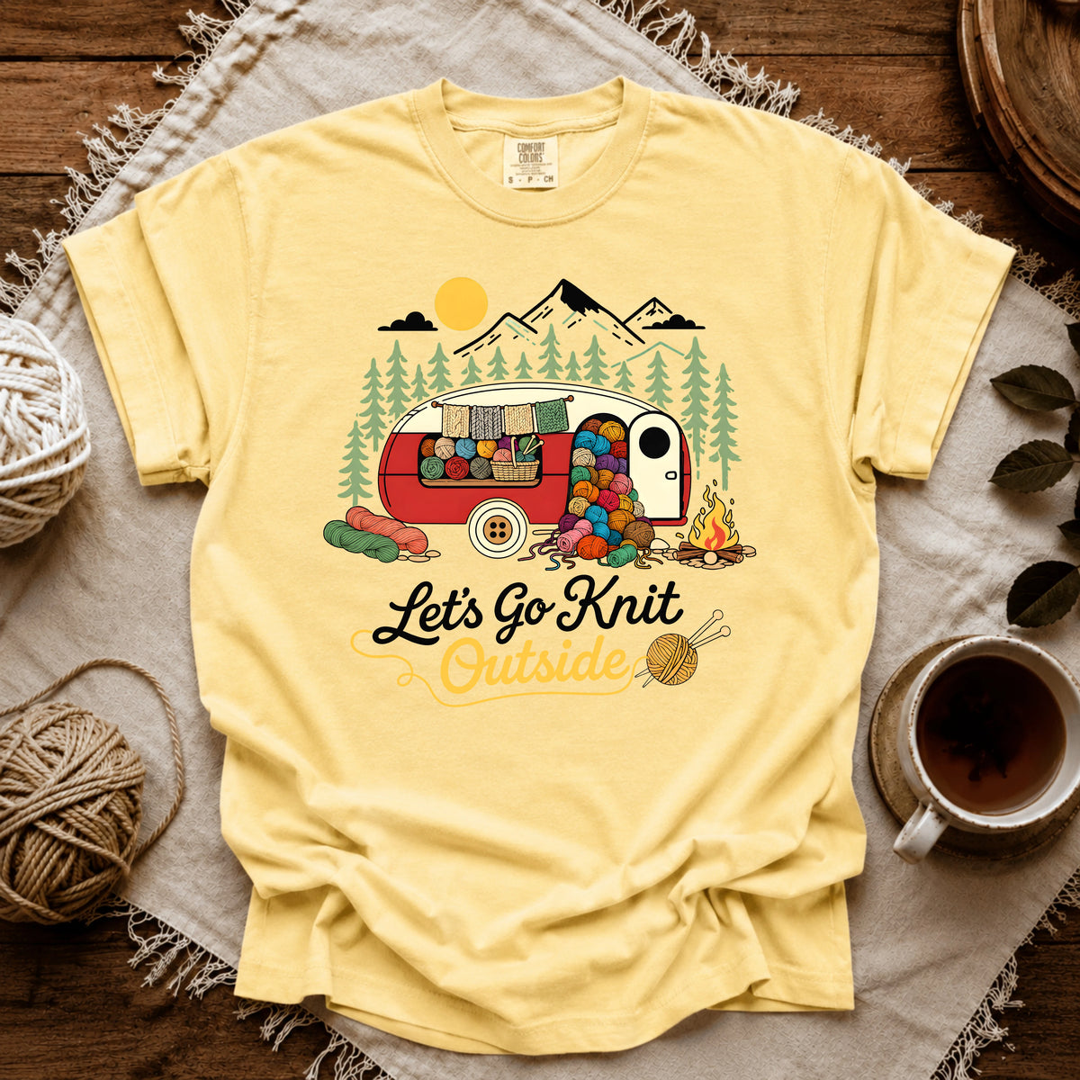 Comfort Colors Let's Go Knit Outside T-shirt