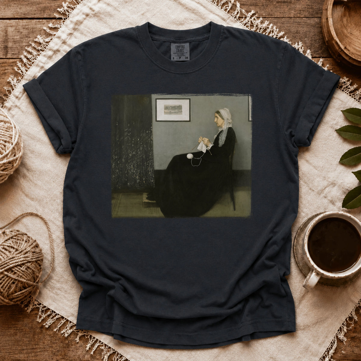 Comfort Colors Whistler’s Knitting Mother T-shirt