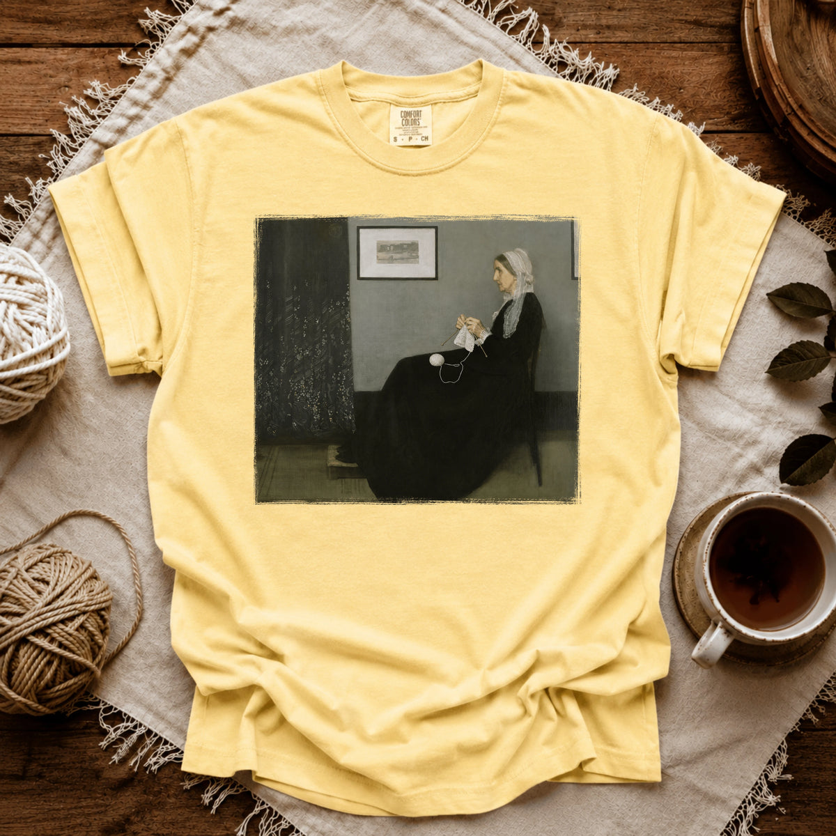 Comfort Colors Whistler’s Knitting Mother T-shirt
