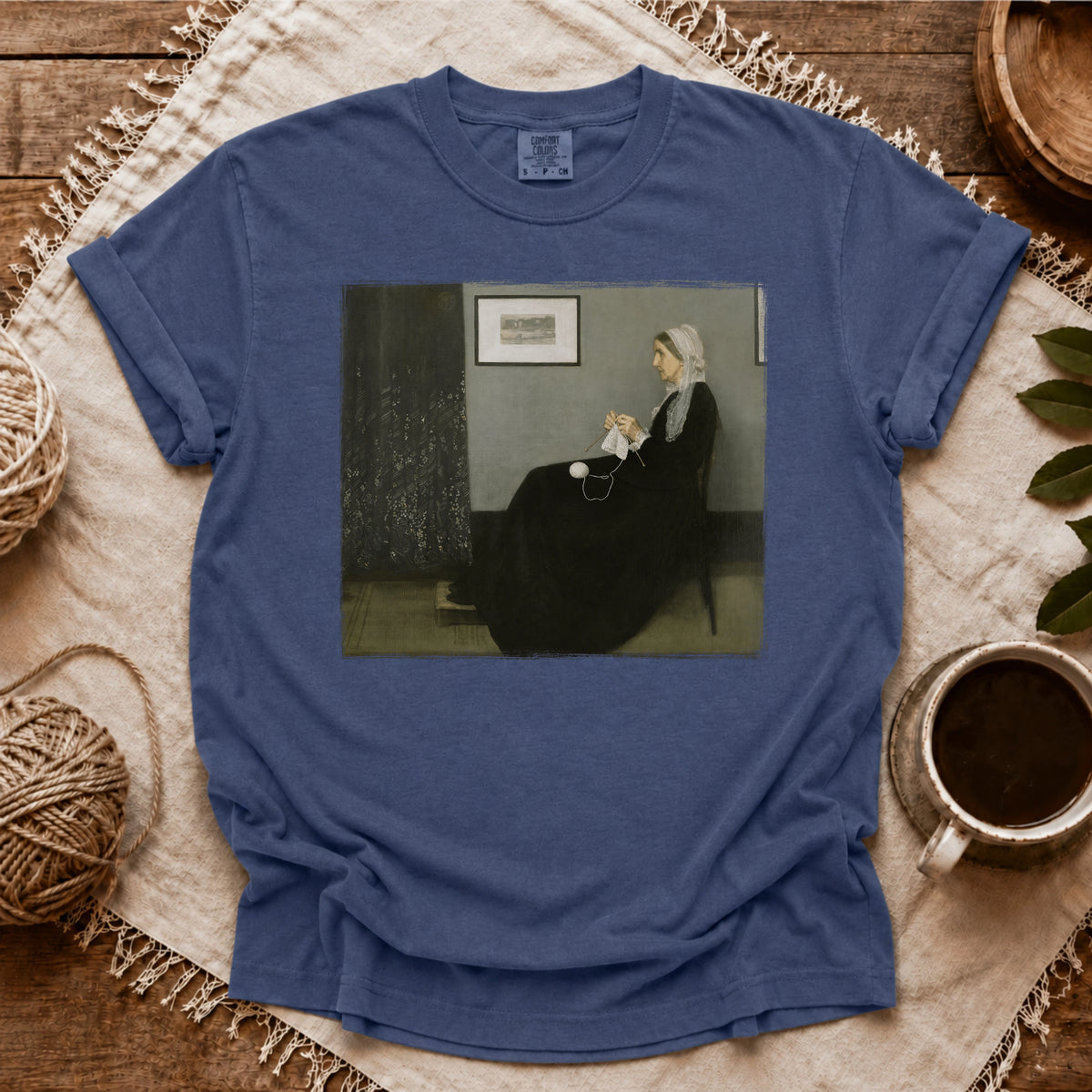Comfort Colors Whistler’s Knitting Mother T-shirt