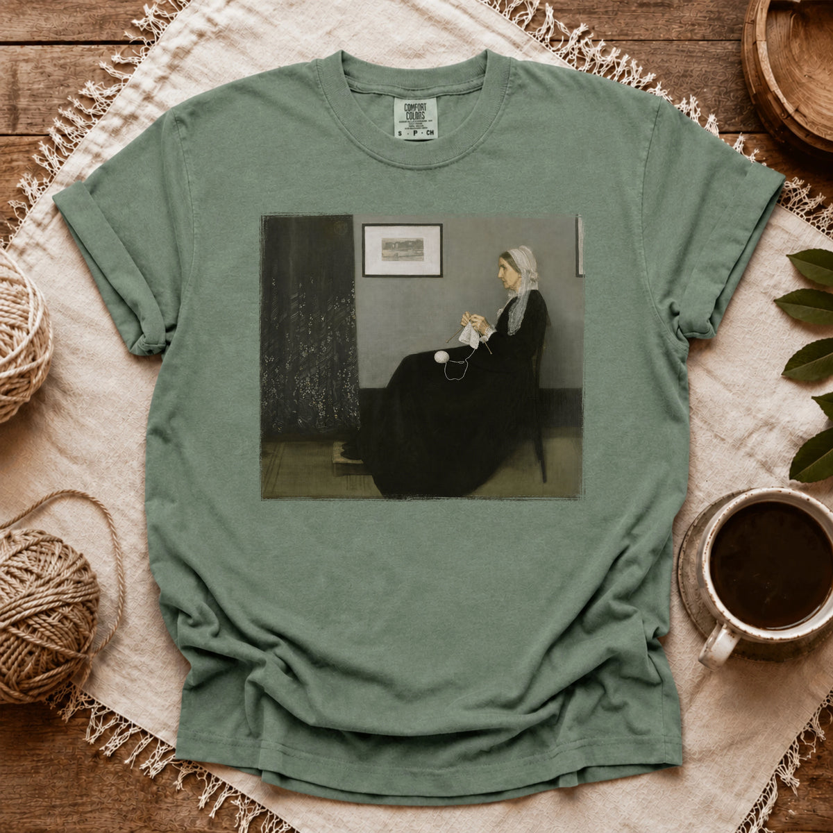 Comfort Colors Whistler’s Knitting Mother T-shirt