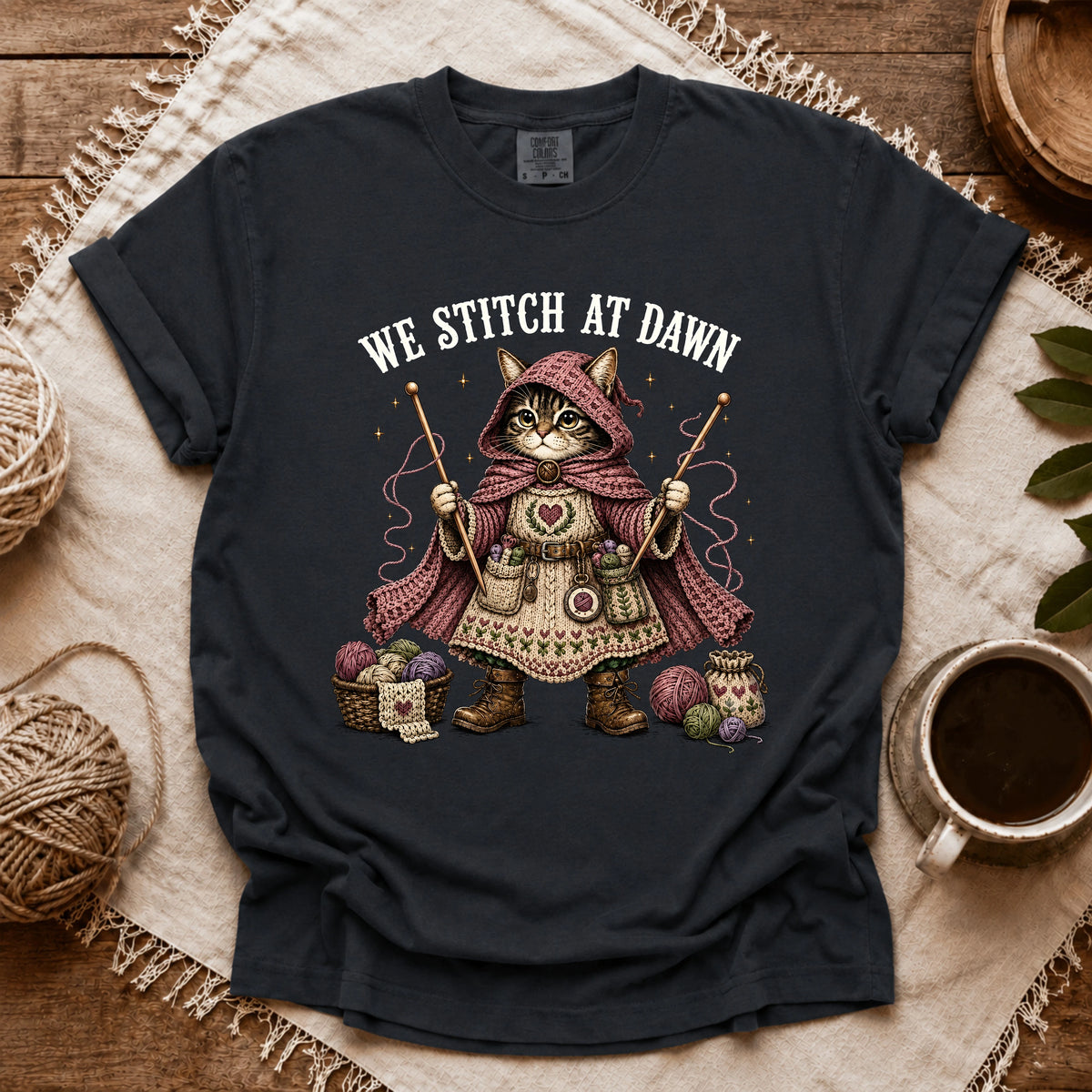 Comfort Colors We Stitch At Dawn T-shirt