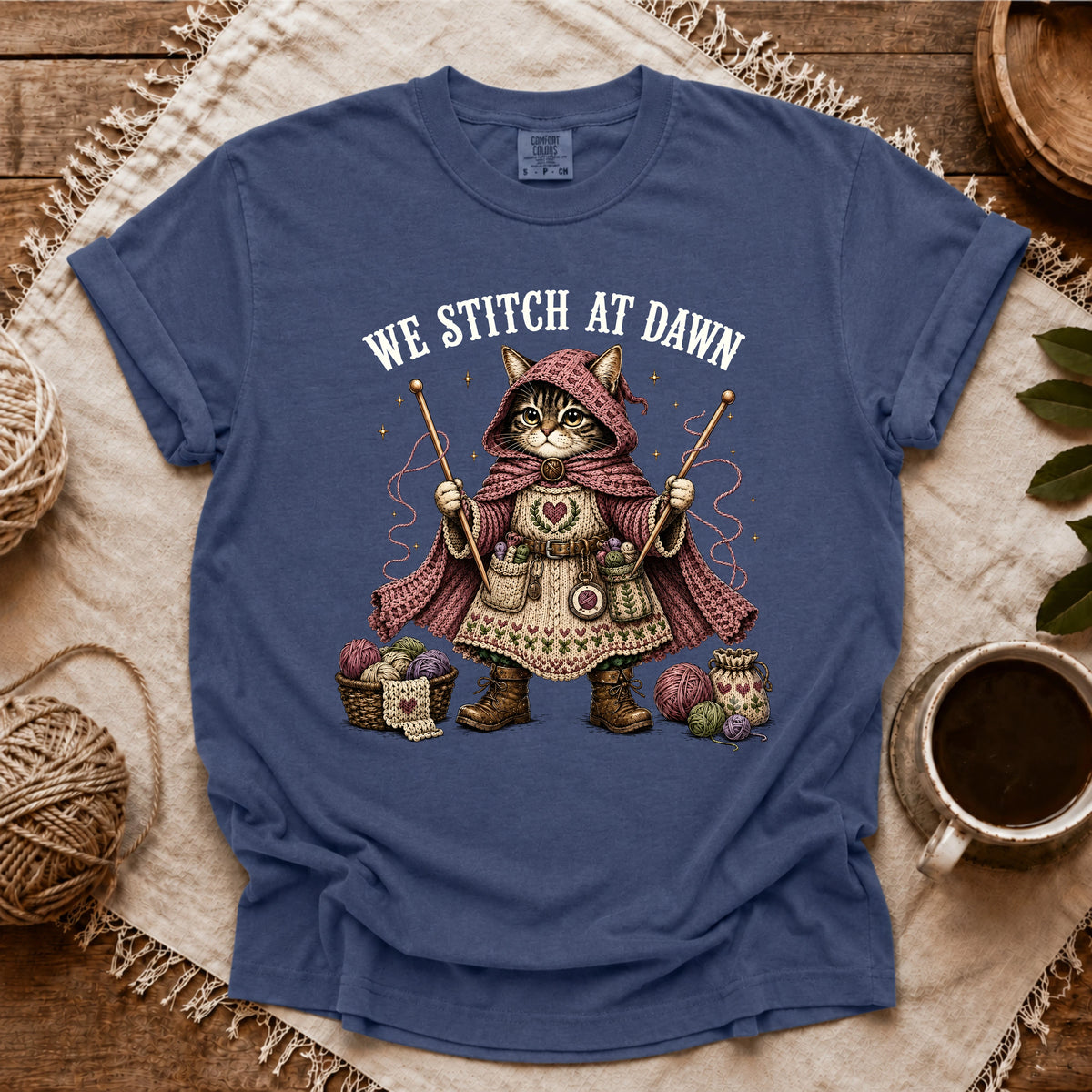 Comfort Colors We Stitch At Dawn T-shirt