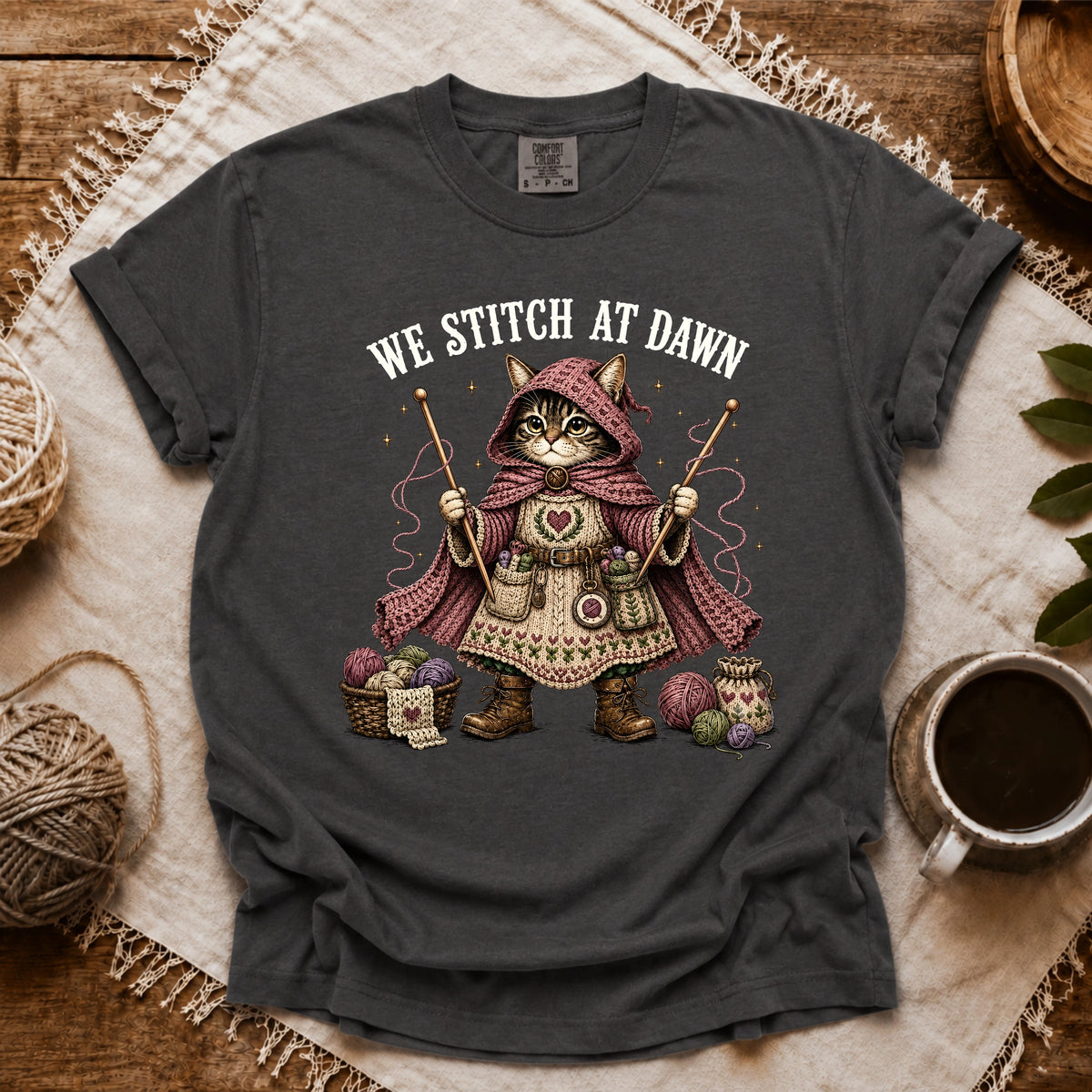 Comfort Colors We Stitch At Dawn T-shirt
