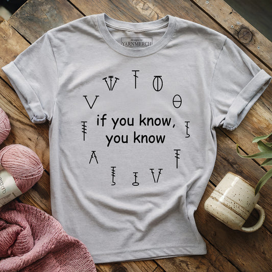 Crochet Symbols IYKYK T-shirt