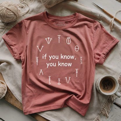 Crochet Symbols IYKYK T-shirt