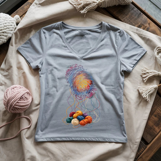 Yarn Is in My DNA Lady V-neck