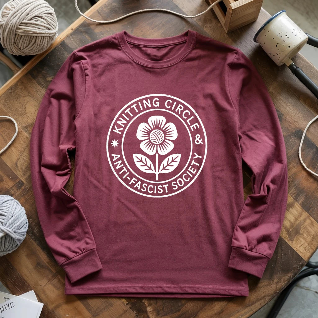 Knitting Circle Long Sleeve T-shirt