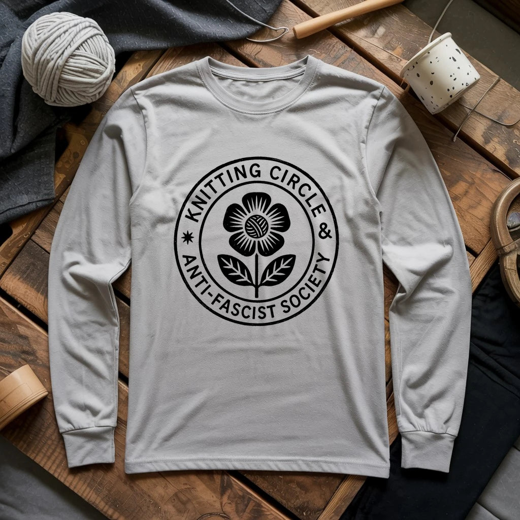 Knitting Circle Long Sleeve T-shirt