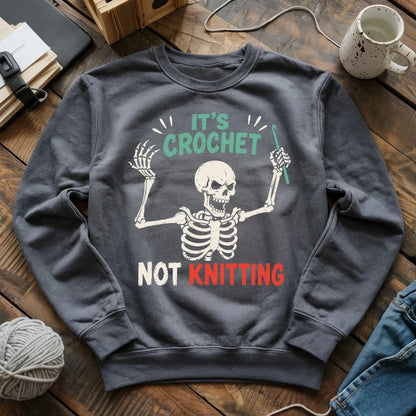 Crochet Not Knitting Skeleton Sweatshirt